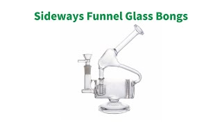 Multi Perc Sideways Funnel Recycler Cool Glass Bongs / BongsWholesaler Product Review