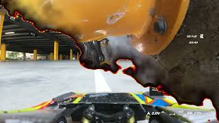 Rlaarlo XTS F10 FPV RC Race Car Fun Day Gymkhana Freestyle Onboard Tearing up an underground carpark