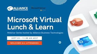 Microsoft Virtual Lunch & Learn | Alliance Business Technologies