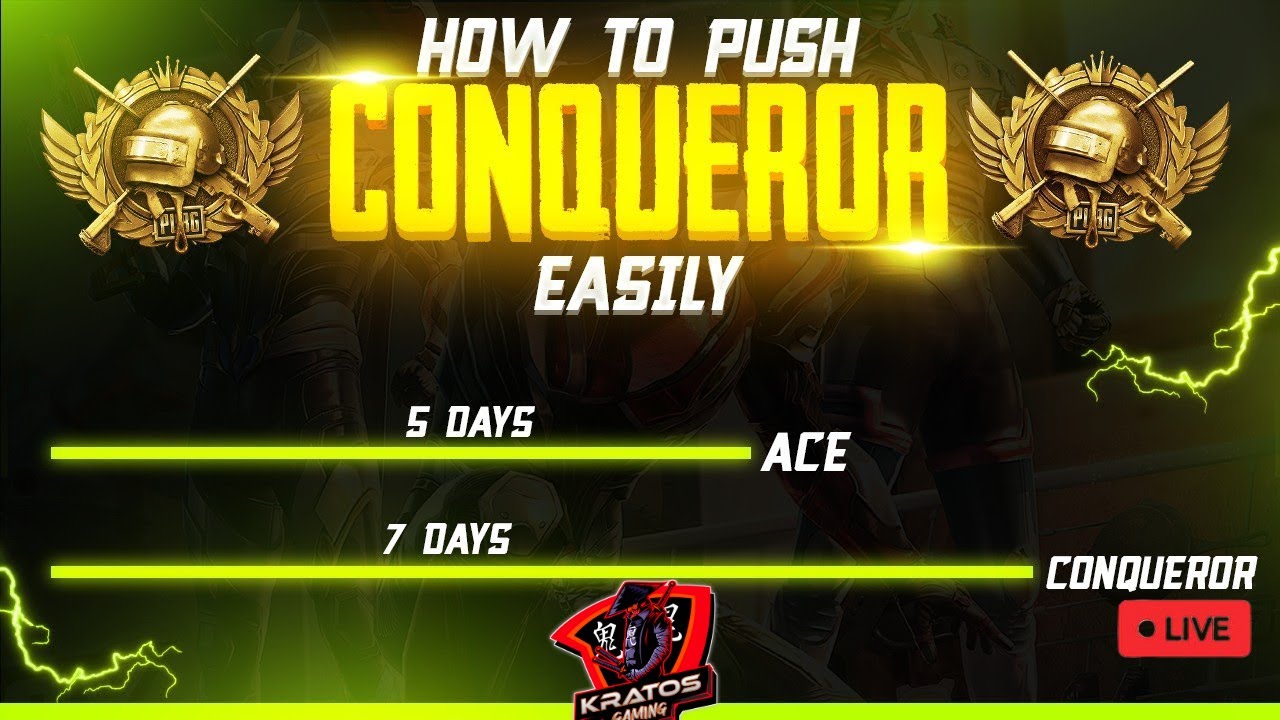 CONQUEROR IN 7 DAYS | RANK PUSH DAY #5 | PUBG MOBILE | PUBG MOBILE LIVE ...