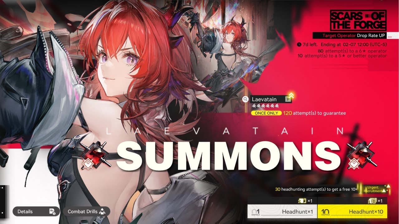 Arknights: Endfield - Scars of the Forge Headhunting Pulls