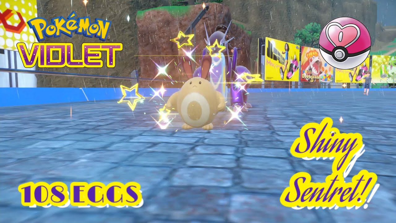 ✨Pokémon Violet: SHINY LOVE BALL SENTRET VIA THE MASUDA METHOD (108 EGGS)!✨
