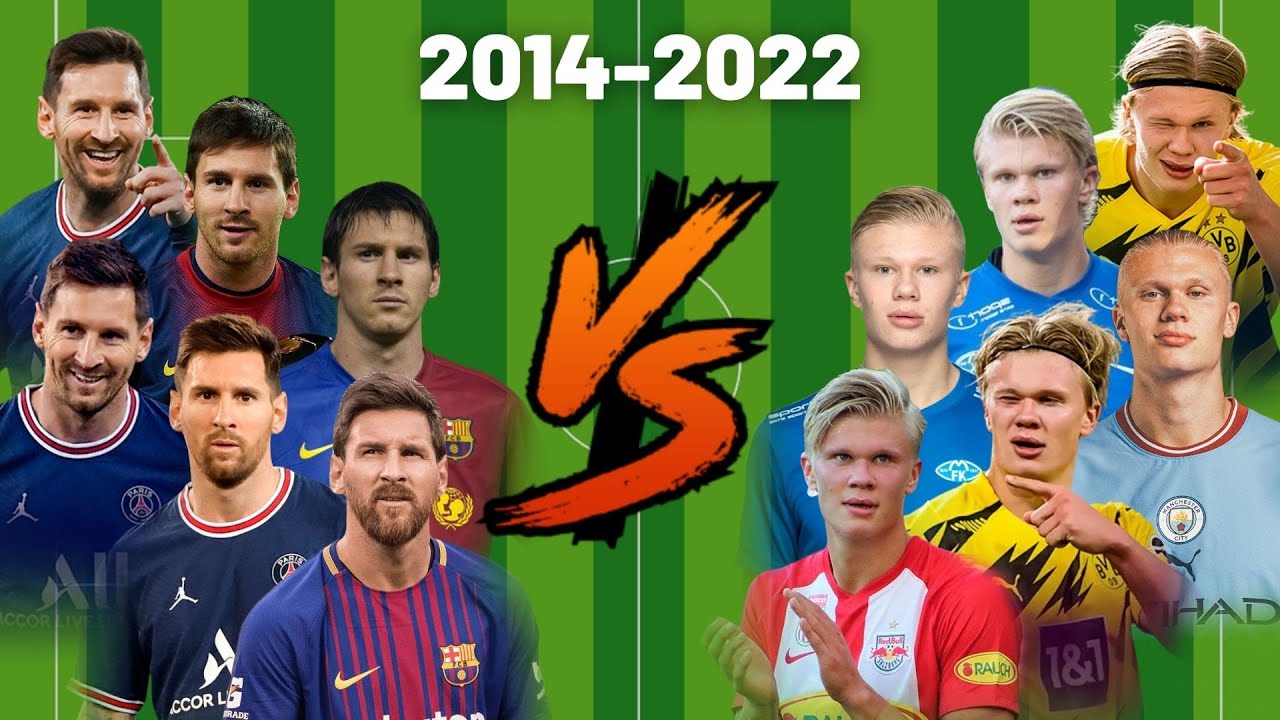 Messi vs Haaland💪(20142022) YouTube