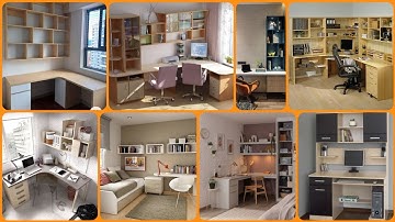 Modern Study Table Design with Book Shelf | Latest Study Room Design | Corner Study Desk Setup