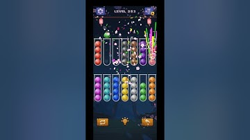 Color Ball Sort Puzzle Level 293 Solution #shorts