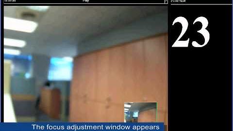 Adjusting camera focus using GeoVision GV-IP Device Utility
