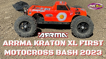 ARRMA KRATON XL 6S FIRST BASH AT THE MX TRACK OF 2023