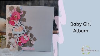 Baby girl Scrapbook/ Baby album/ Baby record album