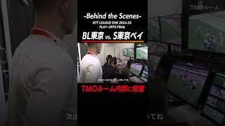 【TMOルームの裏側】-Behind the Scenes- NTT LEAGUE ONE 2024-25 PLAY-OFFS FINAL|BL東京 v S東京ベイ