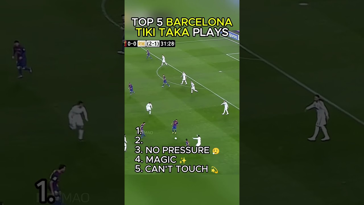Top 5 Barcelona Tiki Taka Plays 🔵🔴⚽ ✨