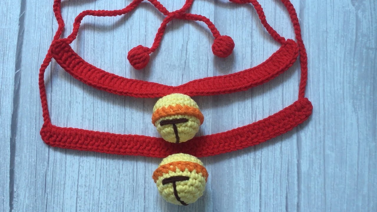 #10 yarn ball pet collar crochet cat collar dog bandana easy crochet pattern