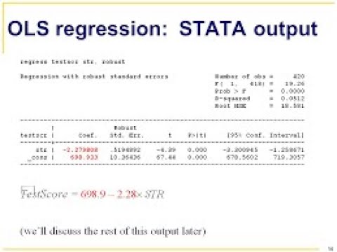 interpreting ols regression results in stata forex