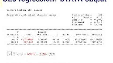 How to run OLS regression (Ordinary Least Secures) in STATA