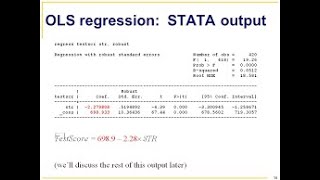 How to run OLS regression (Ordinary Least Secures) in STATA
