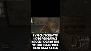 1 v 4 clutch hote hote rehgaya PUBG PC