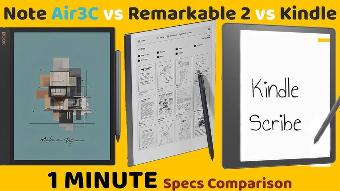 Quick Comparison: Boox Note 3 vs Note Air 