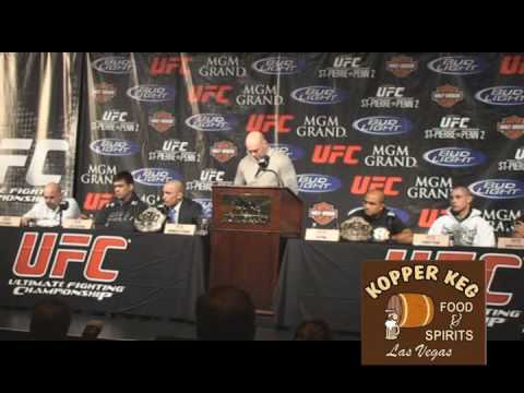 UFC 94 press conference w/White, St. Pierre, Penn, Silva and Machida PART 3