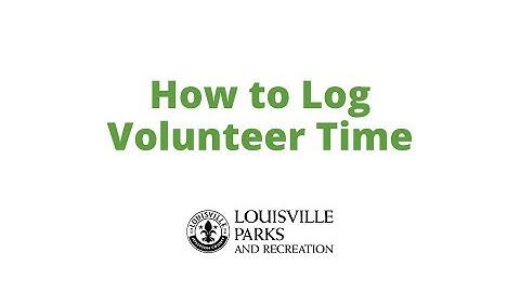 How to Log Volunteer Time