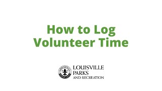 How to Log Volunteer Time
