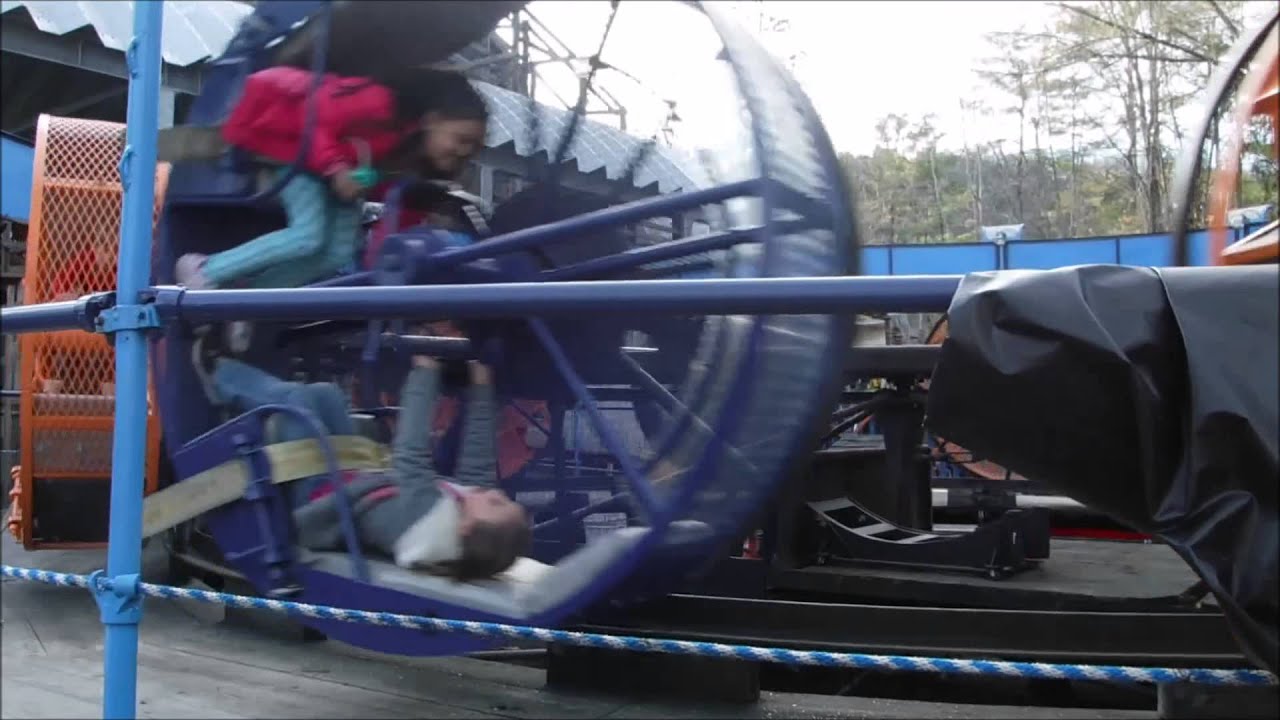 Knoebels Amusements Looper / Off Ride Front Row POV / April 25, 2015