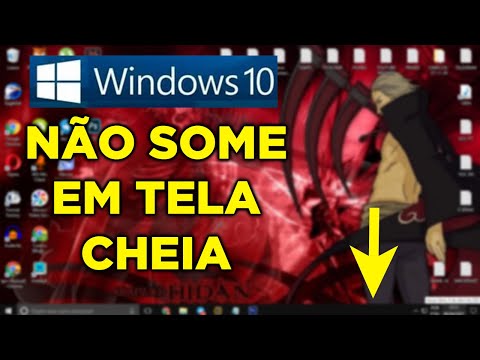 Vídeo: Por que minha barra de tarefas não está escondida quando em tela cheia?