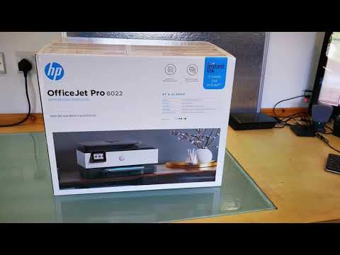 HP OfficeJet Pro 8022 Printer Unboxing