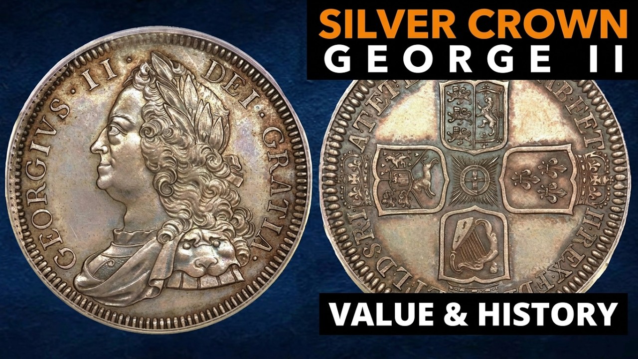 1749 King George II, Silver Crown British Coin - Value and History