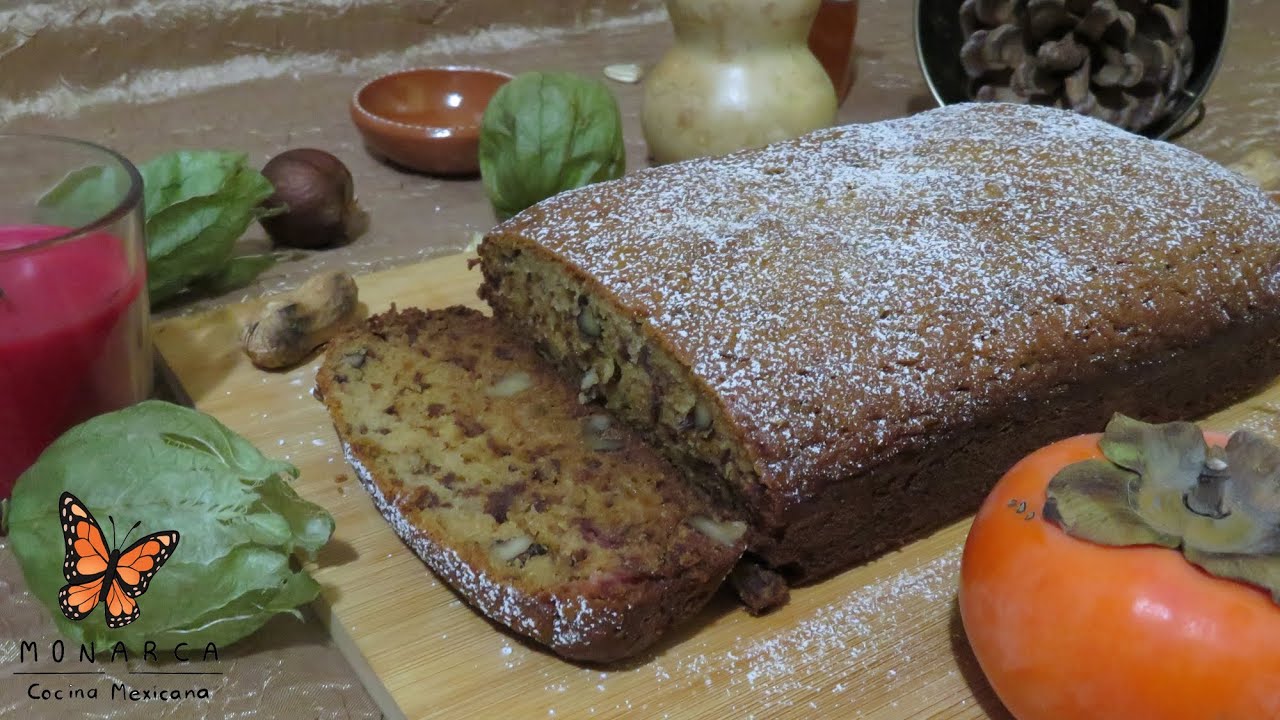 Pan de Persimo Super Esponjosito y Sin Batidora