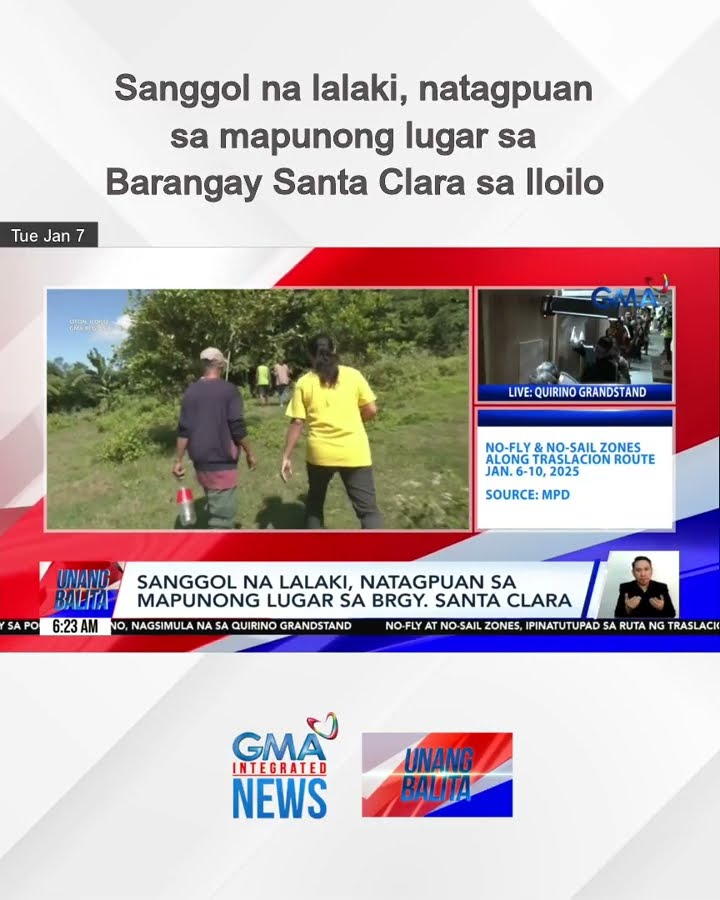 Sanggol na lalaki, natagpuan sa mapunong lugar sa Barangay Santa Clara sa Iloilo | Unang Balita