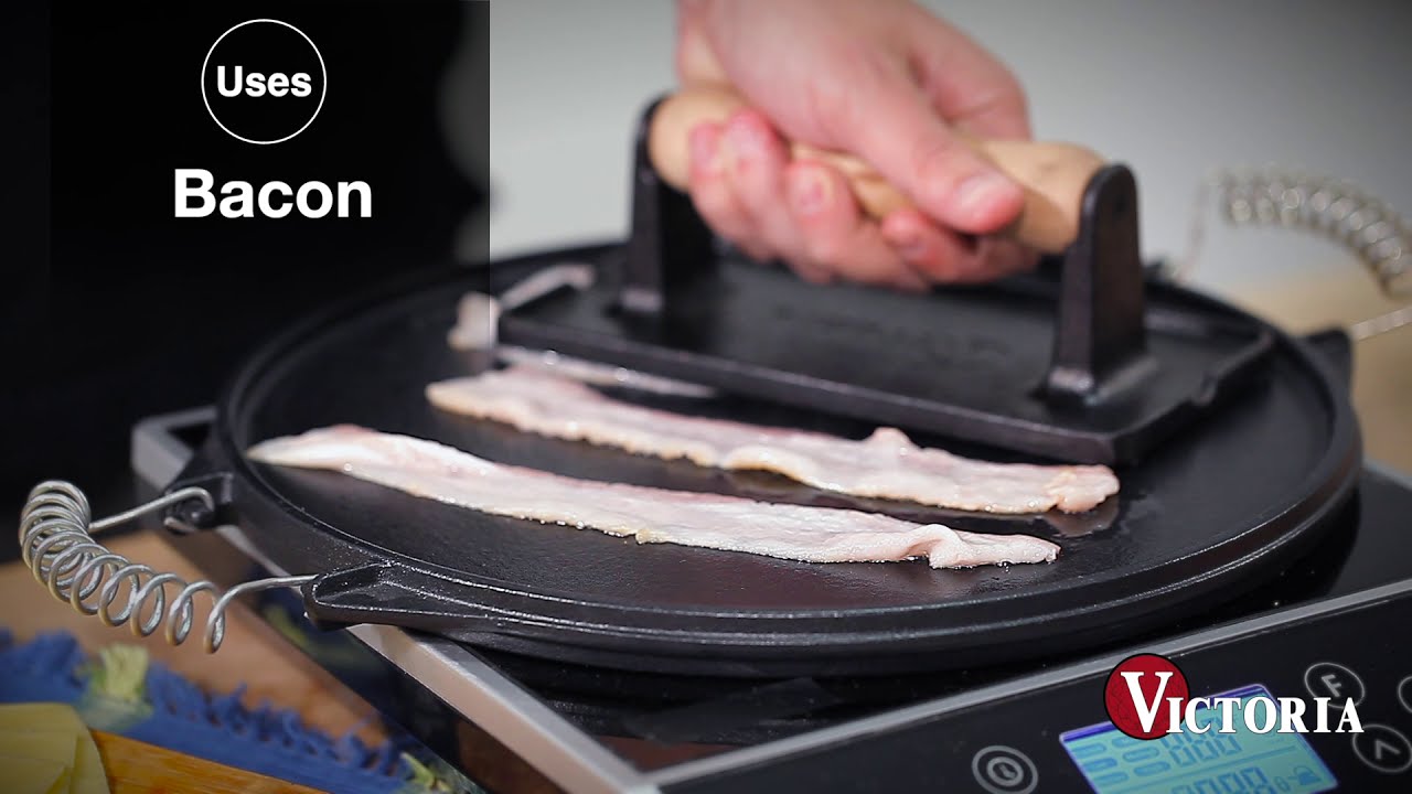 Victoria Cast Iron -- How to use the Victoria Cast Iron Bacon Press