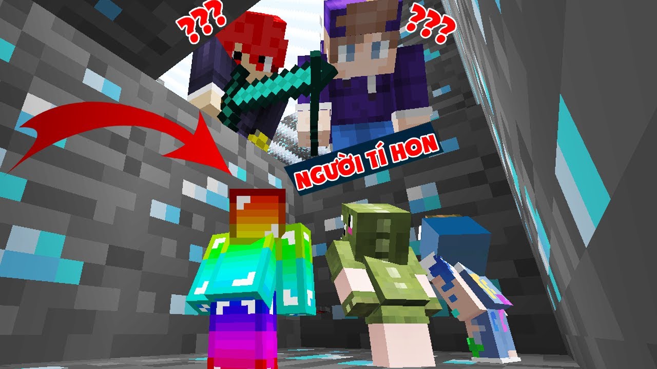 MINI GAME : TRÒ CHƠI TRỐN TÌM ** THỬ THÁCH T GAMING VÀ NOOB TEAM CHƠI TRỐN TÌM SIÊU TÍ HON MINECRAFT