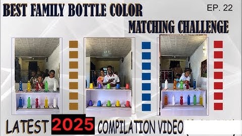 🆕‼️Game- THE BEST FUNNY & ENTERTAINING FIVE(5) BOTTLE COLOR MATCHING CHALLENGE -COMPILATION VIDEO
