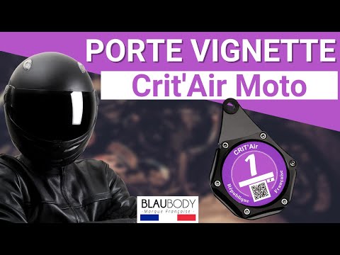 Porte Vignette Crit Air Moto Étanche ✪Marque Française✪ Support Vignette  Crit