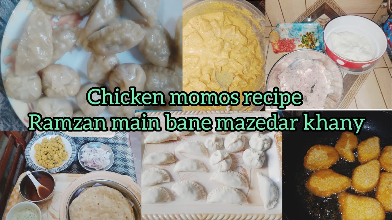 Chicken momos recipe/chicken roll paratha😋😋😋