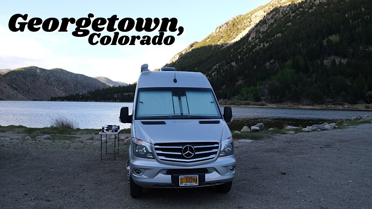 Van Camping with 4 Dogs | Guanella Pass was CLOSED, Change of Plans! | Georgetown, Colorado