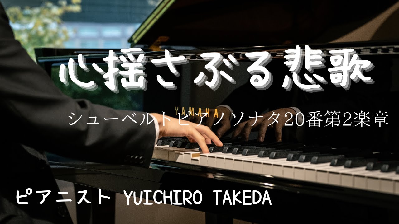 シューベルトピアノソナタ20番第2楽章(Pf竹田悠一郎) Schubert Piano