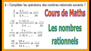 Maths 3ème - Les nombres rationnels introduction Exercice 3