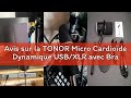 Avis sur la TONOR Micro Cardioïde Dynamique USB/XLR avec Bras de Support pour PC, Microphone de Stud