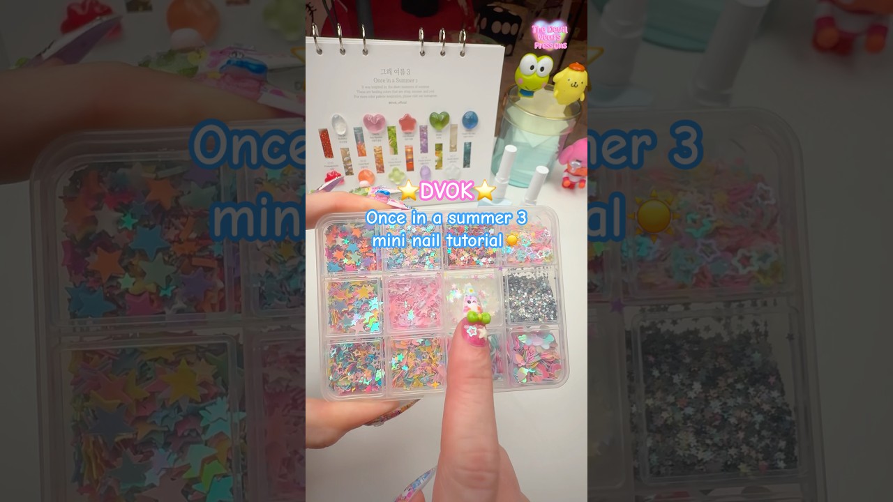 ⭐️Mini nail tutorial using the brand NEW DVOK Once in a summer 3 collection!