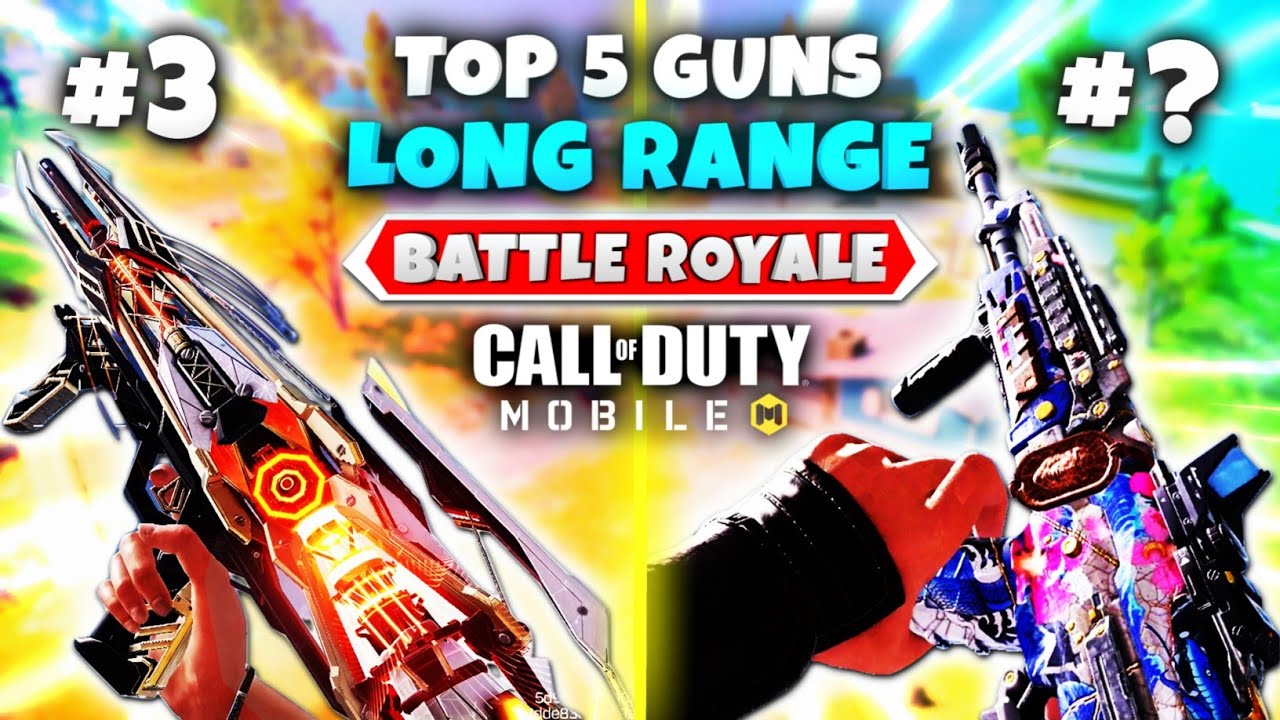 Top 5 LONG RANGE Guns In Battle Royale COD Mobile Five Best BR
