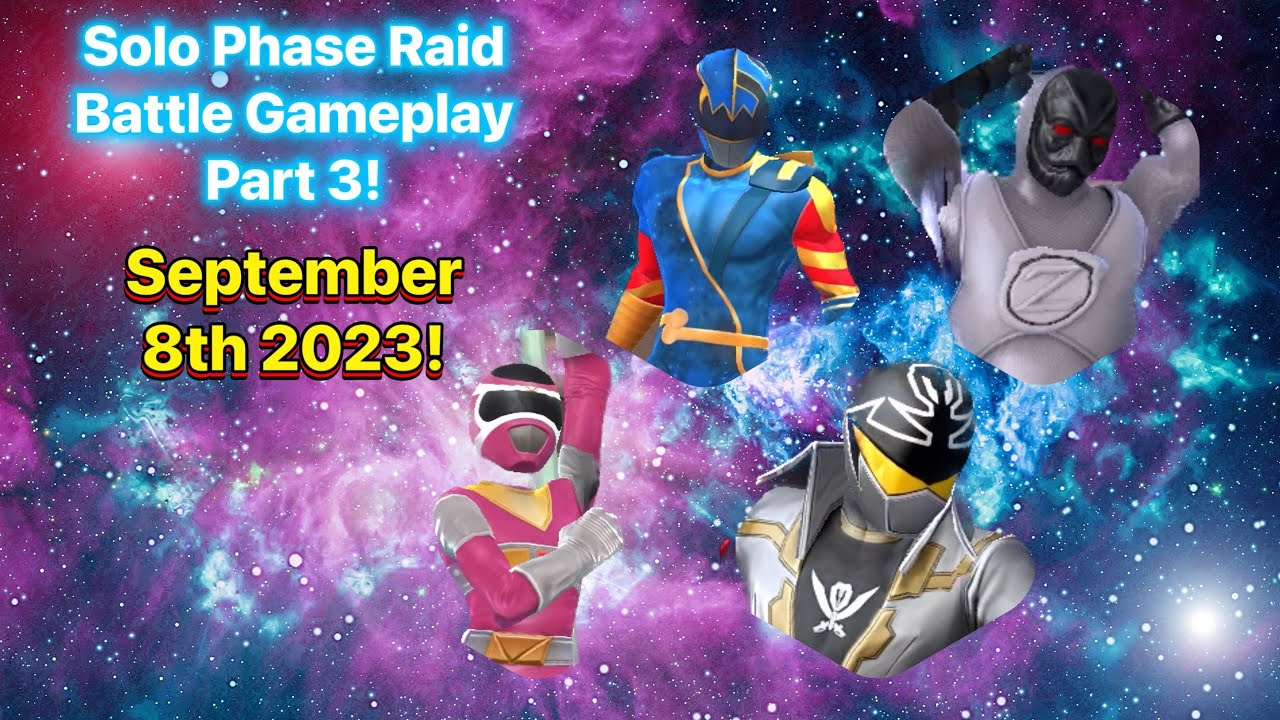 Solo Phase Raid Battle Part 3 Gameplay! Power Rangers Legacy Wars - YouTube