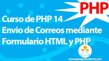 Curso de PHP 14  Envio de Correos mediante Formulario HTML y PHP