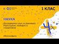 1 клас. Наука. Досліджуємо слух та рівновагу. Майструємо телефон зі стаканчиків (Тиж.2:ЧТ)