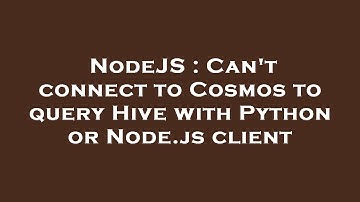 NodeJS : Can