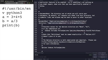 WEB2 - Python - 3.3.3.실습환경 준비-CGI설정(MacOS)