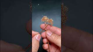 Made a bonsai small tree using copper wire #diy