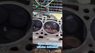 Motor dañado por no cambiar banda de distribución!!! #nissan #aprio #platina #renault #clio #sandero