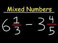 Subtracting Mixed Numbers