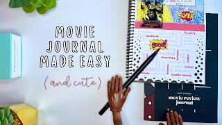 Film Journal With Me | Easy Movie Journal Template #moviereviews
