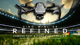 Hubsan ZINO MINI SE REFINED - VIDEO QUALITY TEST & Flight Review @ Abandoned STADIUM In SHAH ALAM.